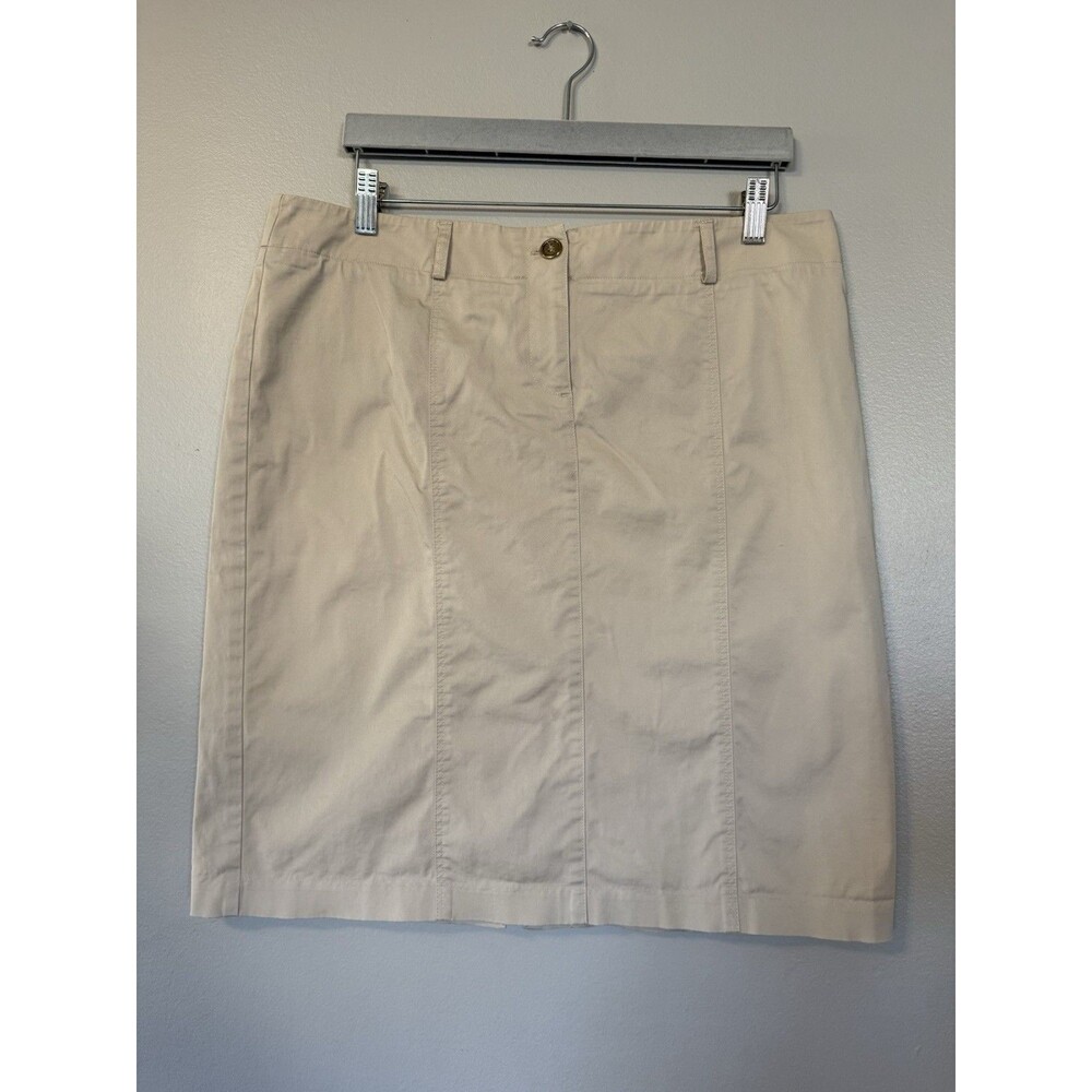Burberry London Womens Lined Zip Midi Dress Skirt Cream Size Us 12 Ita 46